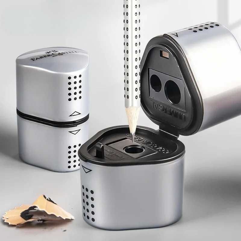 Faber-Castell Pencil Grip - Temperino Manuale Faber-Castell Grip Trio 3-in-1