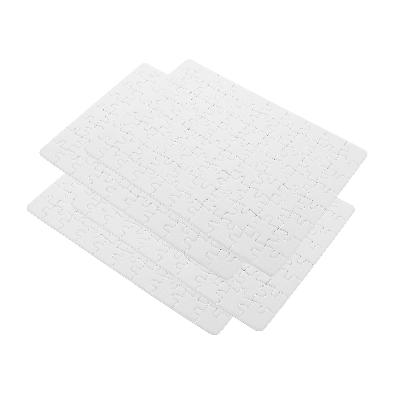 Puzzle Blank White - 4 Fogli di Pezzi di Puzzle