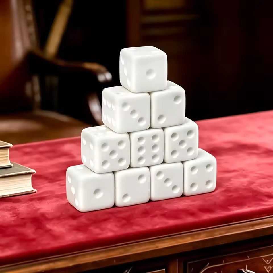 Puzzle Blank White - 10 pezzi/set di dadi bianchi vuoti