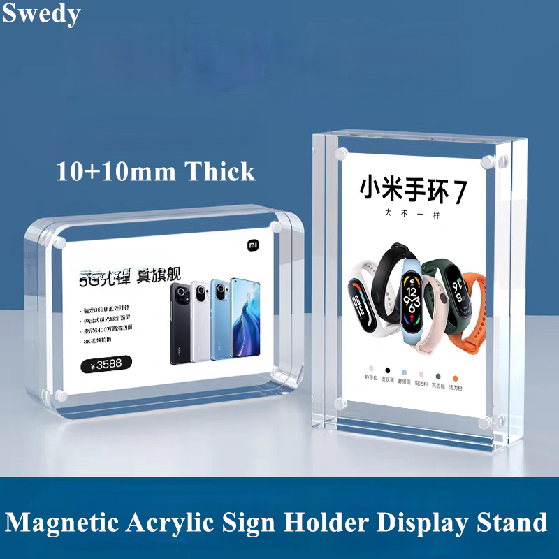 Photo Acrylic Block - 5 Pezzi Supporto Magnetico in Acrilico