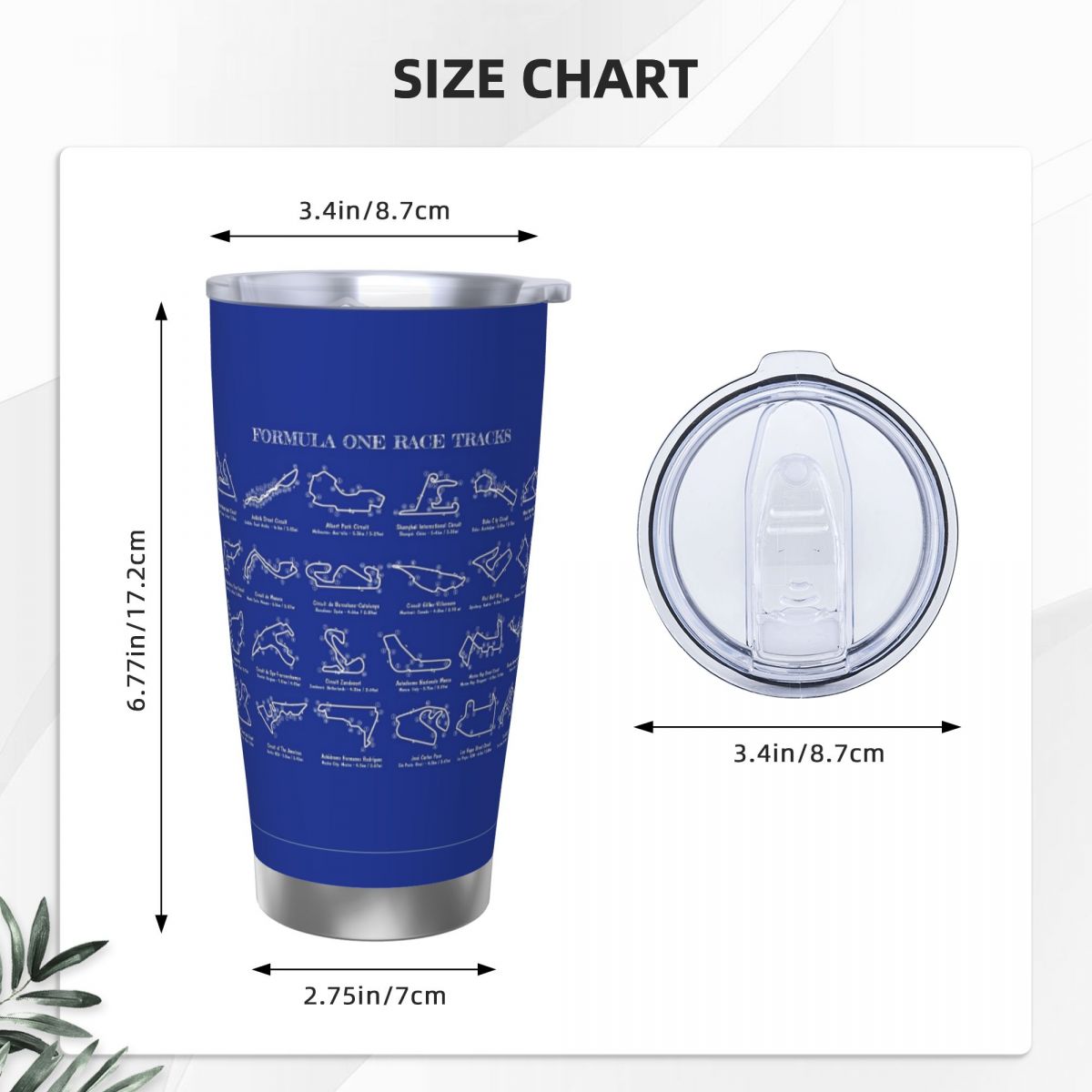 Tracce da corsa F1 (stencil bi - Tumbler 20Oz White recensione e prezzo